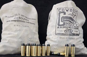 .45 Long Colt 180 Grain "WELLS FARGO BAG" Ammo! Hi-Tek Coated RNFP~100% Hand-Loaded!!