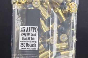 .45 Auto 230 Grain Black Hi-Tek Coated RN~100% Hand-Loaded!!