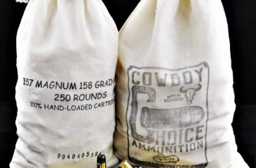 .357 Magnum 158 Grain RNFP Cowboy Action HI-TEK Coated Lead “WELLS FARGO BAG”~100% HAND LOADED!!