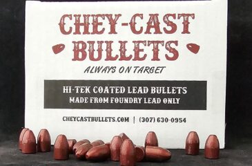 9mm (.356) 124gr RN with Hi-Tek Super Coat Chey-Cast Bullets by Choice! SAMPLE