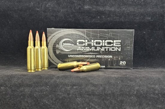55VMAX224VALK20 Choice Ammunition .224 VALKYRIE 55 GRAIN HORNADY V-MAX~100% HAND-LOADED!!